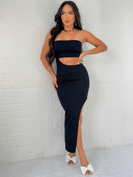 Vestido Longo Tomara Que Caia Mais Colar de Brinde