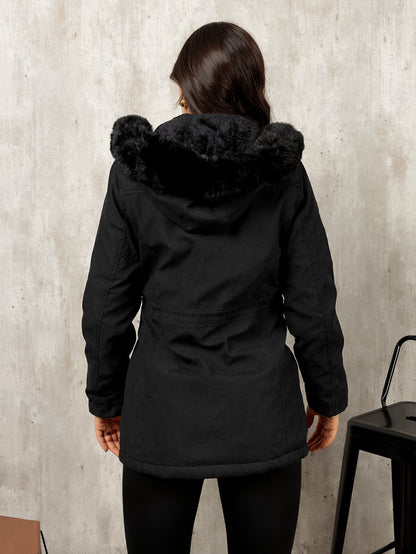Casaco de Parka Outono/Inverno Moça Moderna